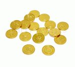 3.5 cm gold coin chocolate 
