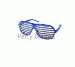 Blue Striped Spectacles with Jewelry