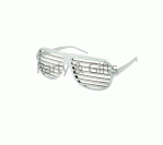 White Striped Spectacles with Jewelry