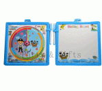 White Board with Clock