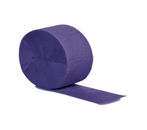 Purple Crepe Streamer