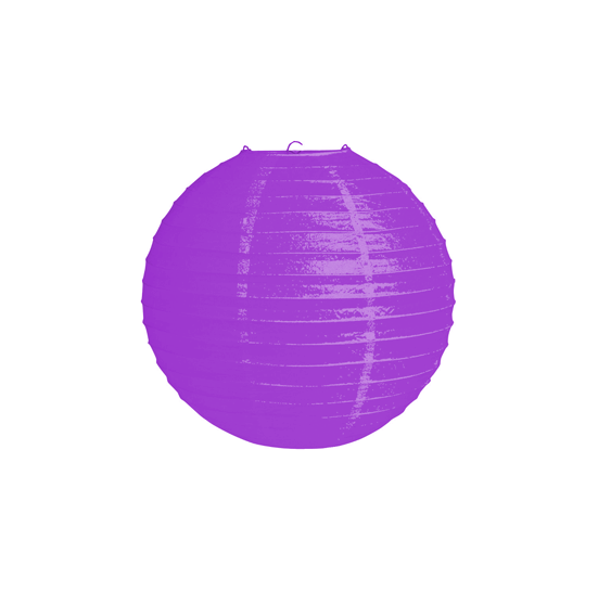 12" Purple Party Silk Lantern
