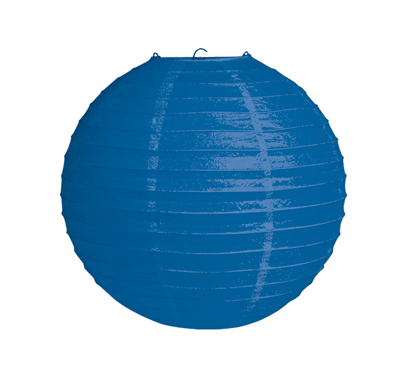 16" Blue Party Silk Lantern