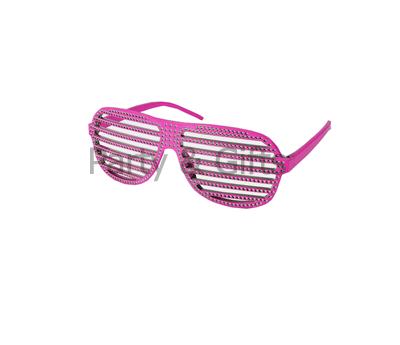 Pink Striped Spectacles with Jewelry